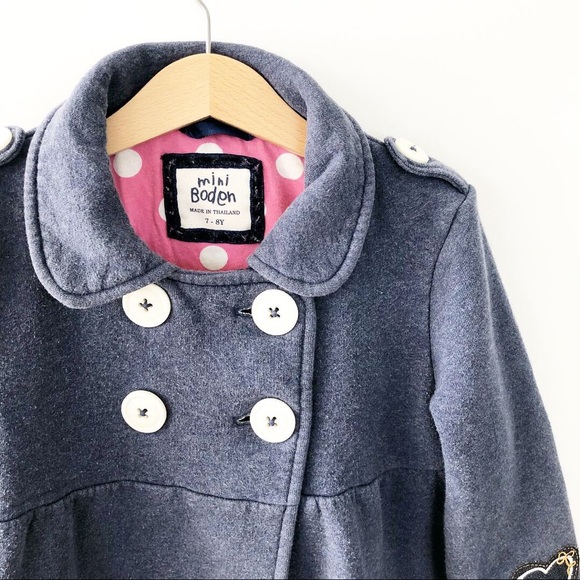 Mini Boden blue Jacket size 5/6 - Picture 3 of 6